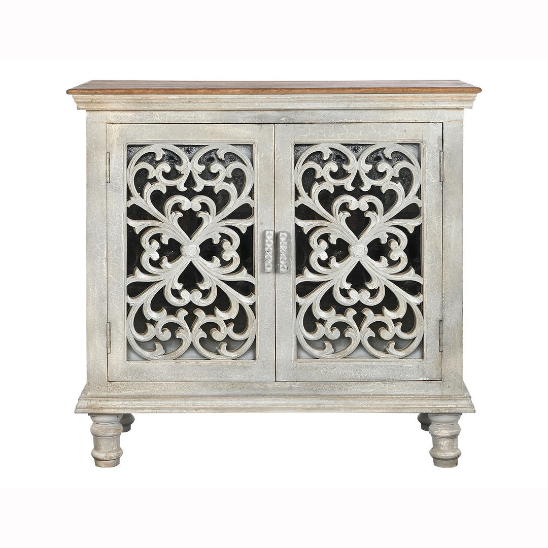 Buffet orientale grigio anticato shabby