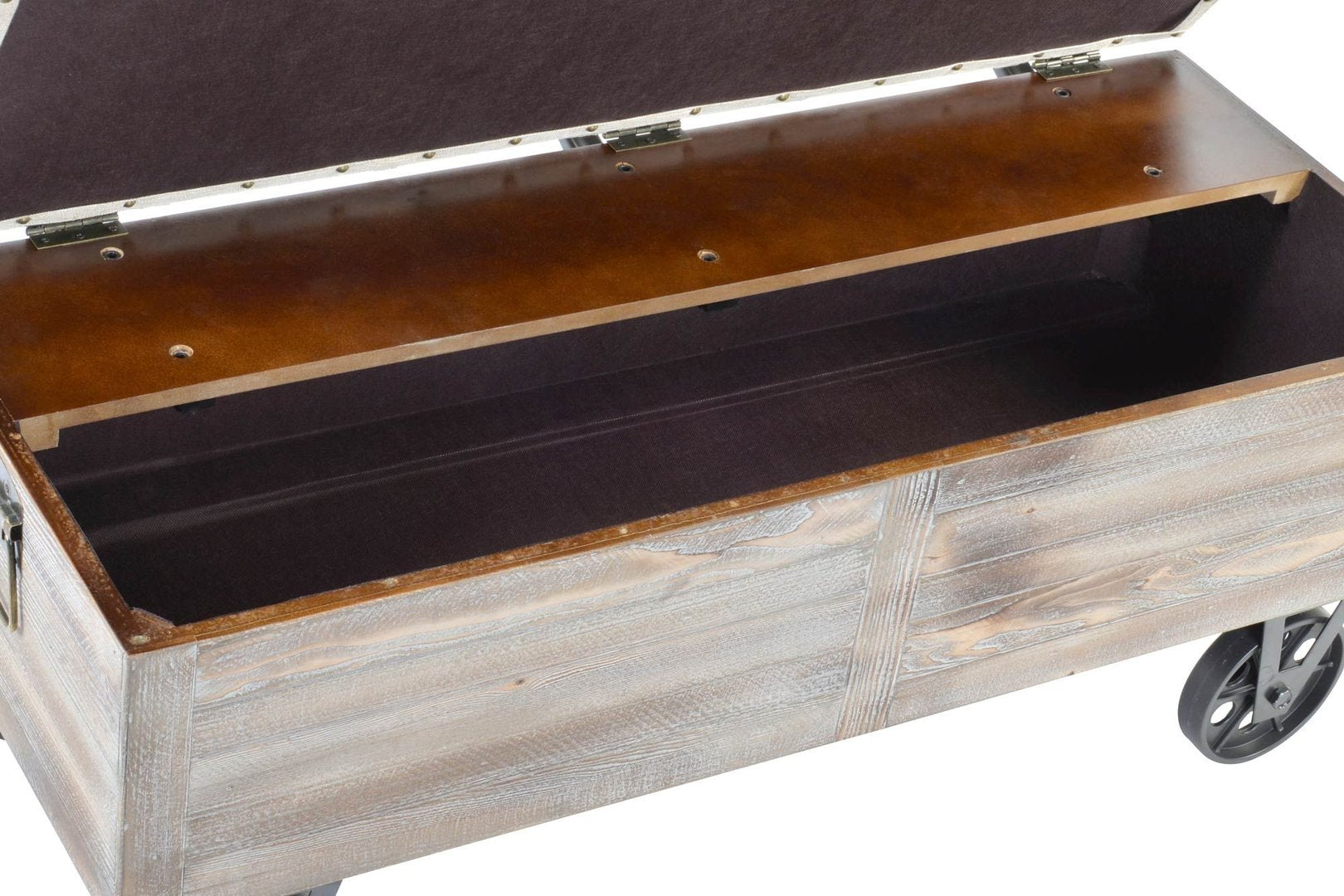 Cassapanca industrial con schienale