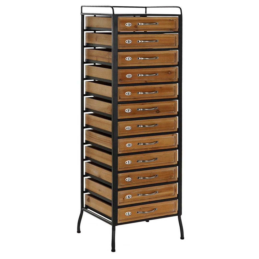 Cassettiera industrial design in ferro