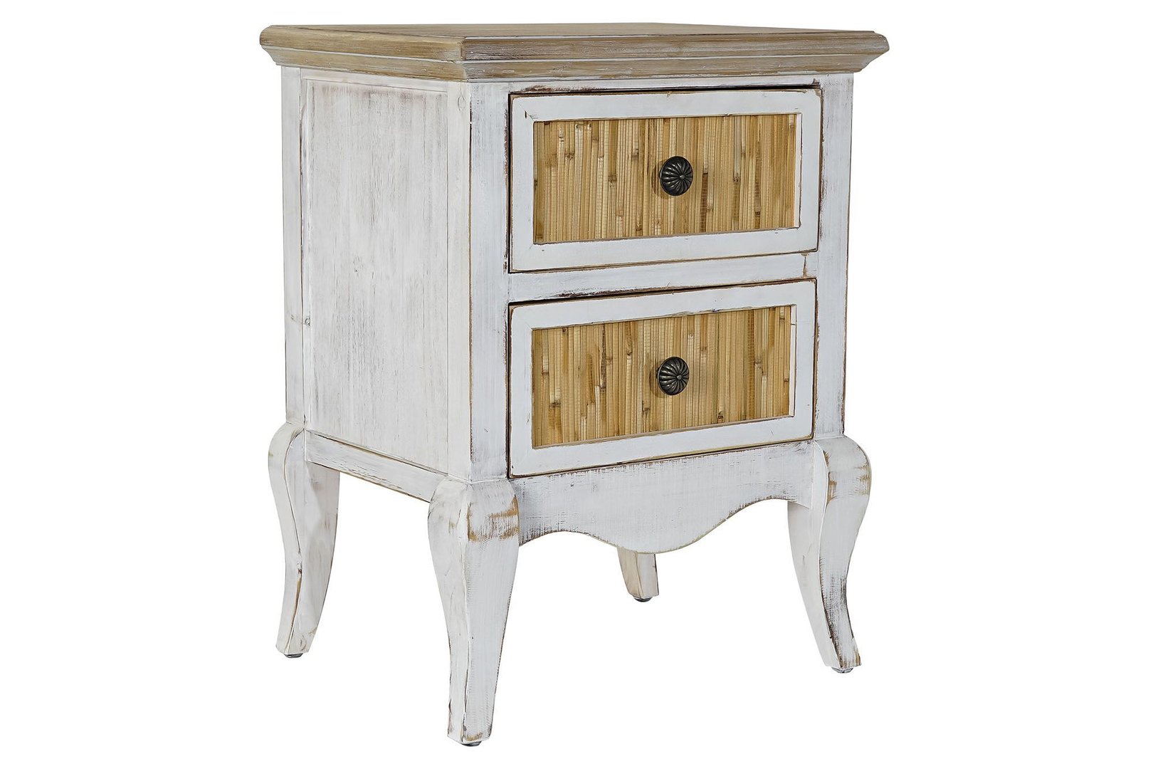 Comodino legno shabby decapato