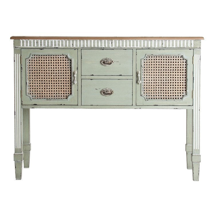 Consolle provenzale verde acqua