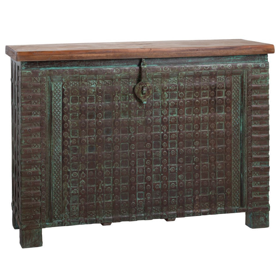 Consolle baule indiano anticato