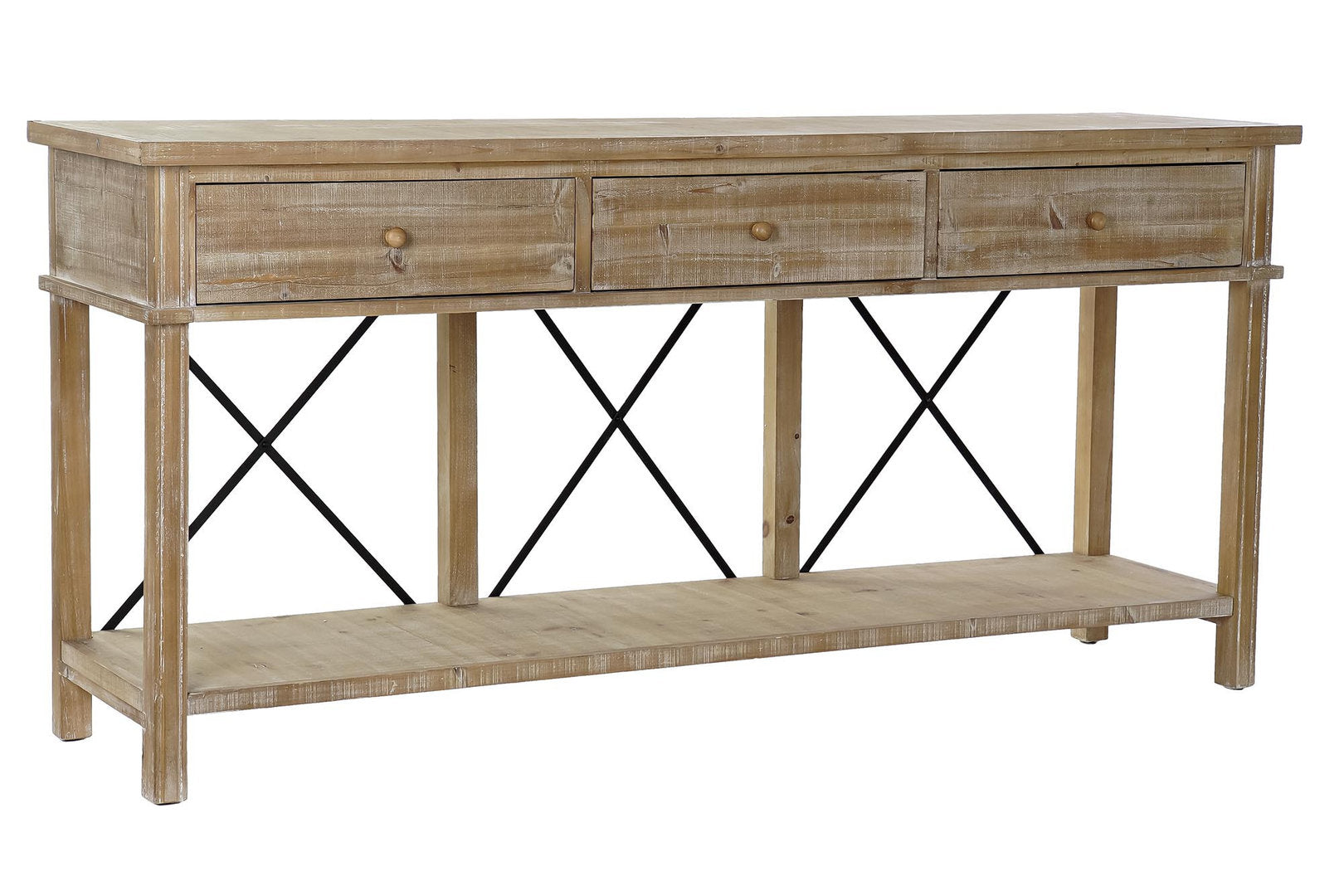 Consolle country legno decapato