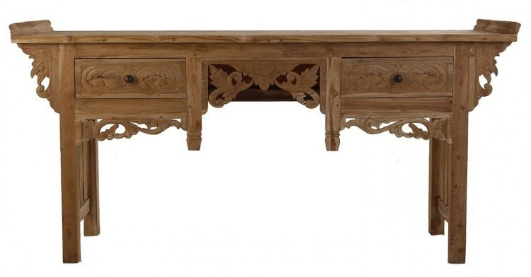 Consolle etnica legno massello teak