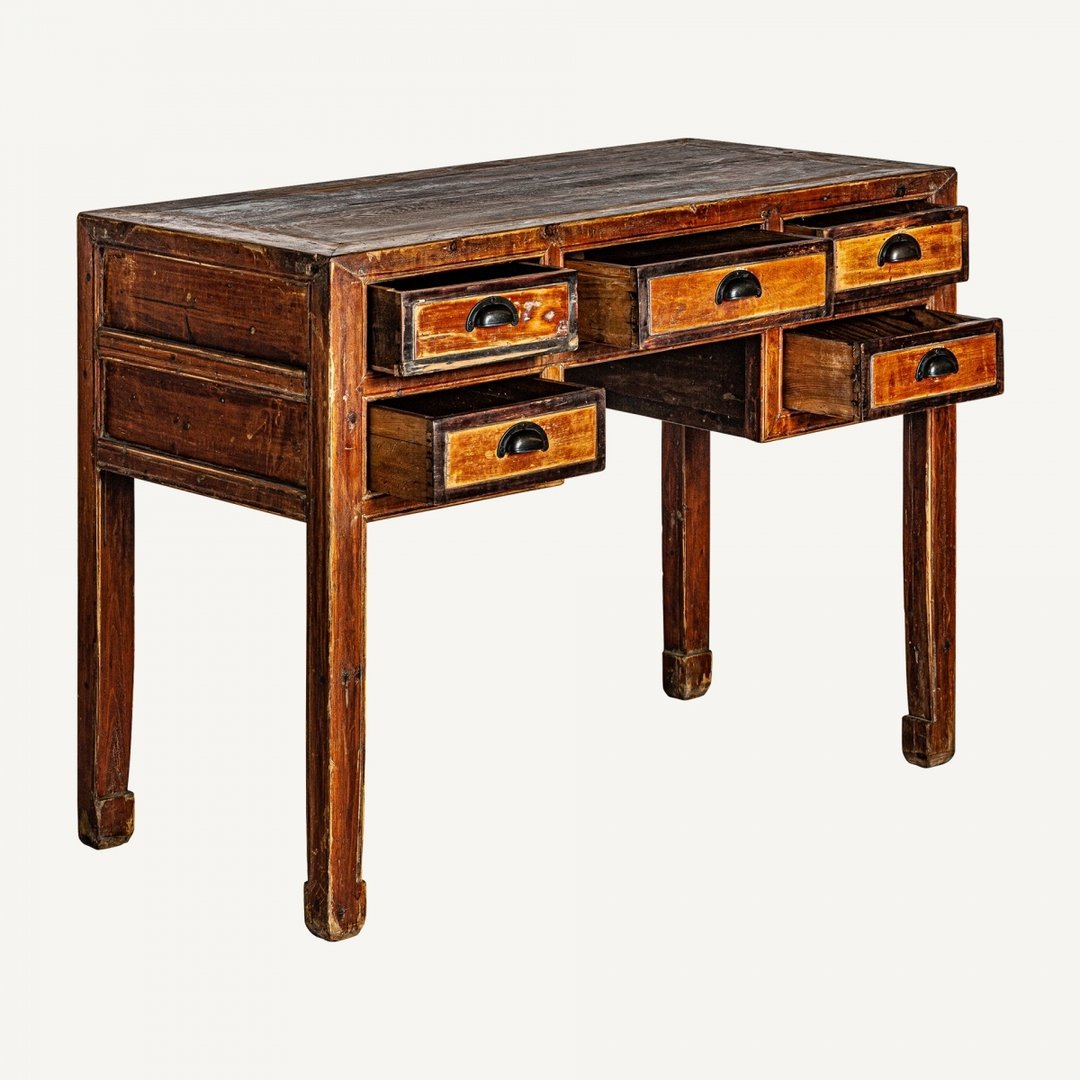 Scrivania orientale anticata