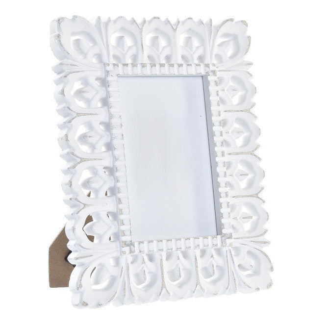 Cornice foto provenzale bianca