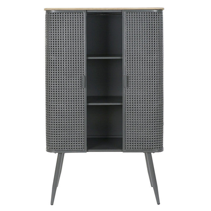 Credenza libreria vintage nera