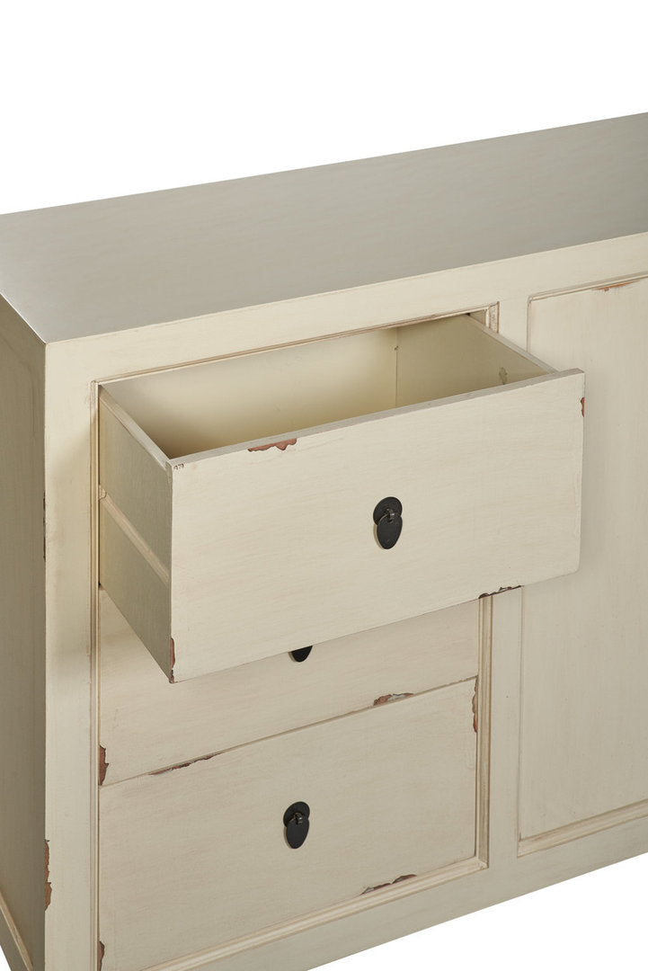 Buffet etnico cinese bianco crema