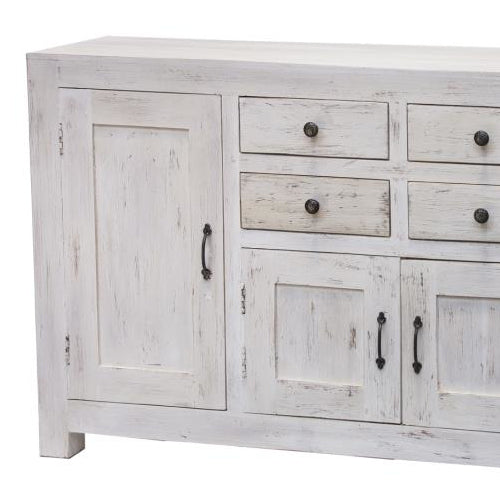 Credenza shabby chic bianca