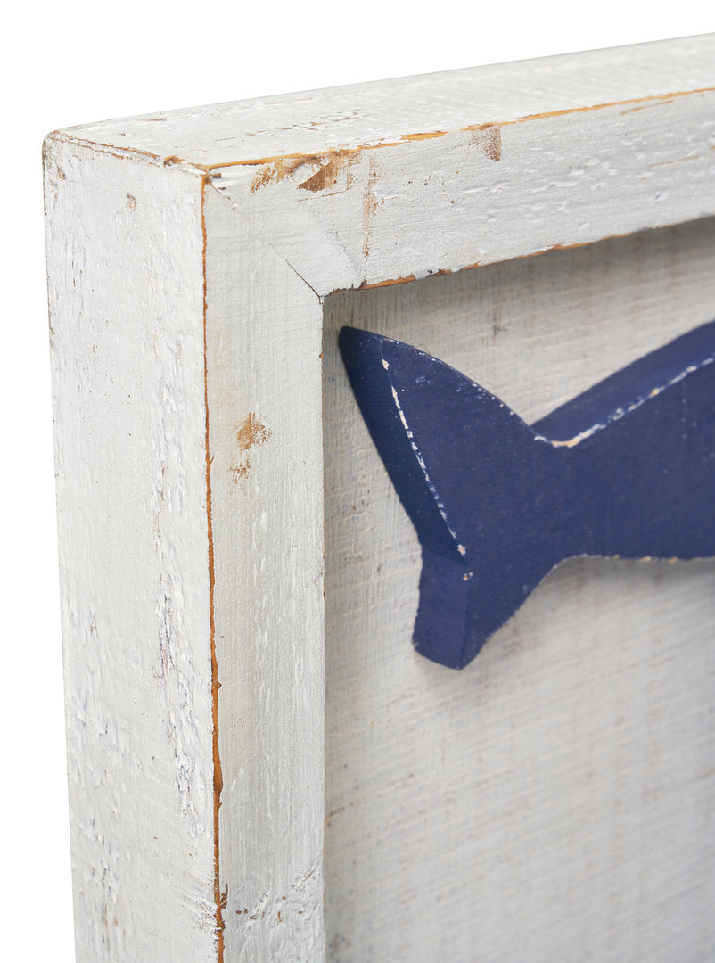 Murale legno shabby coastal