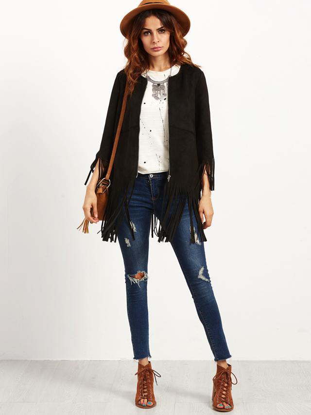 Giacca western con frange