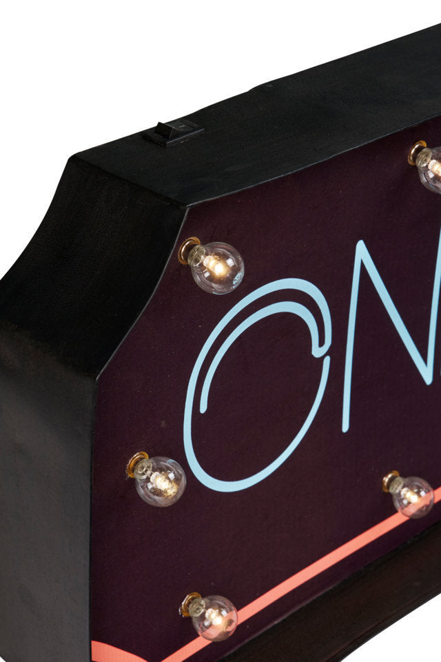 Insegna murale con luci