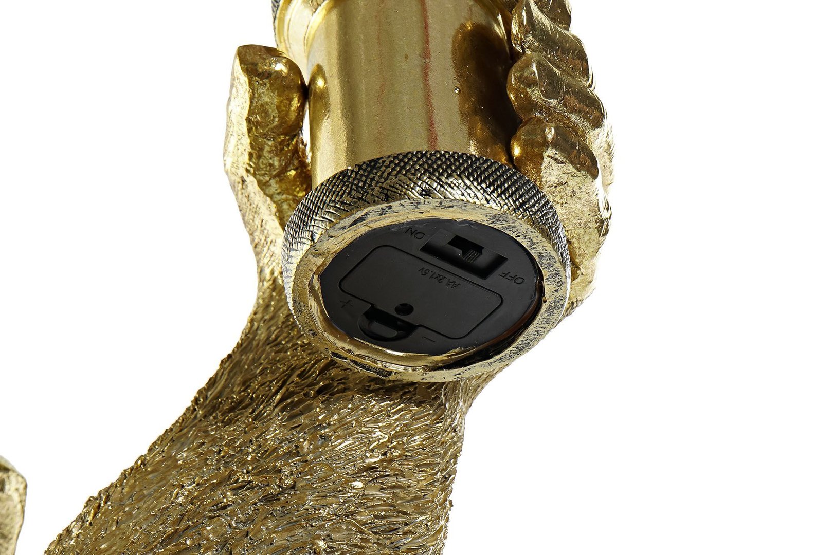 Lampada gorilla dorata art decò