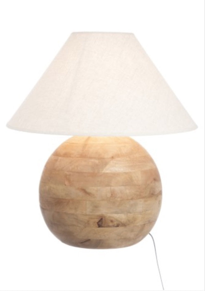 Lampada provenzale legno naturale