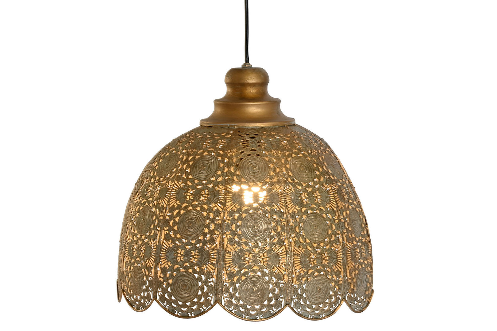 Lampadario stile orientale dorato