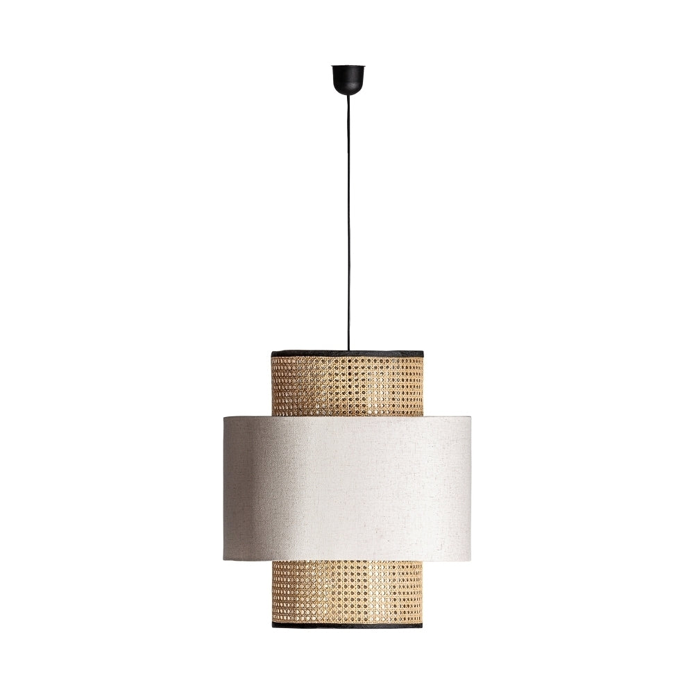 Lampadario vintage giallo nero