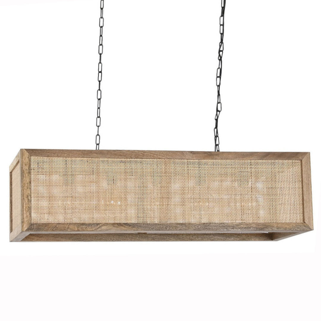 Lampadario rettangolare country chic