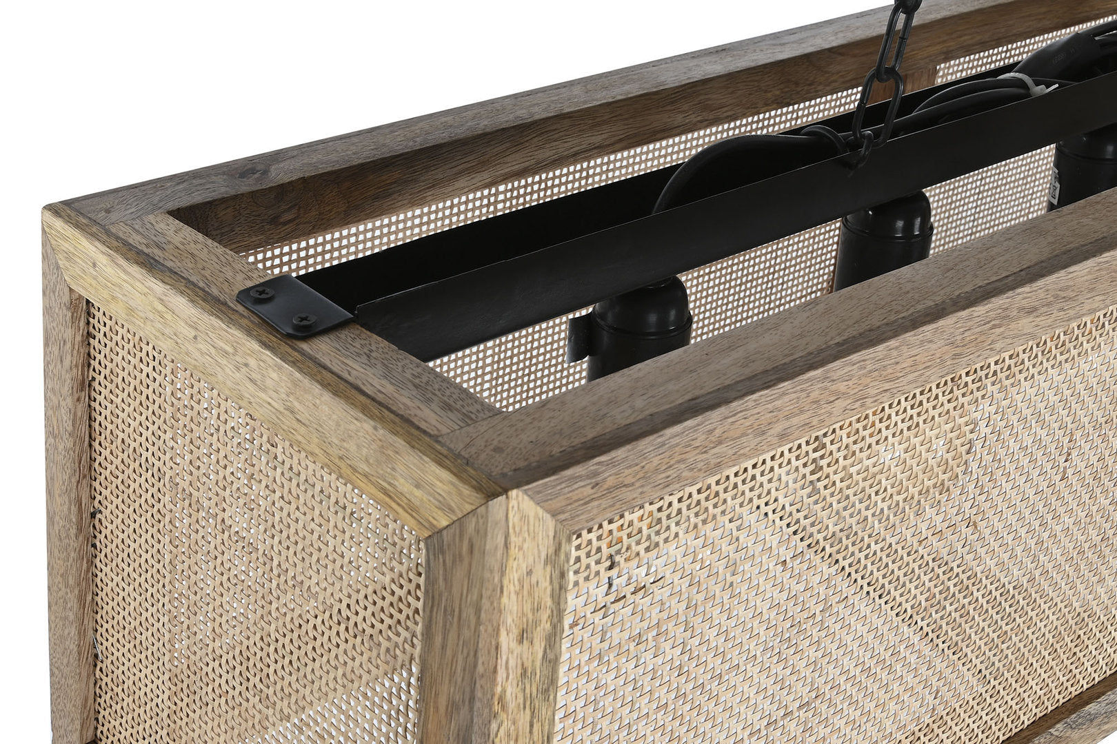 Lampadario rettangolare country chic