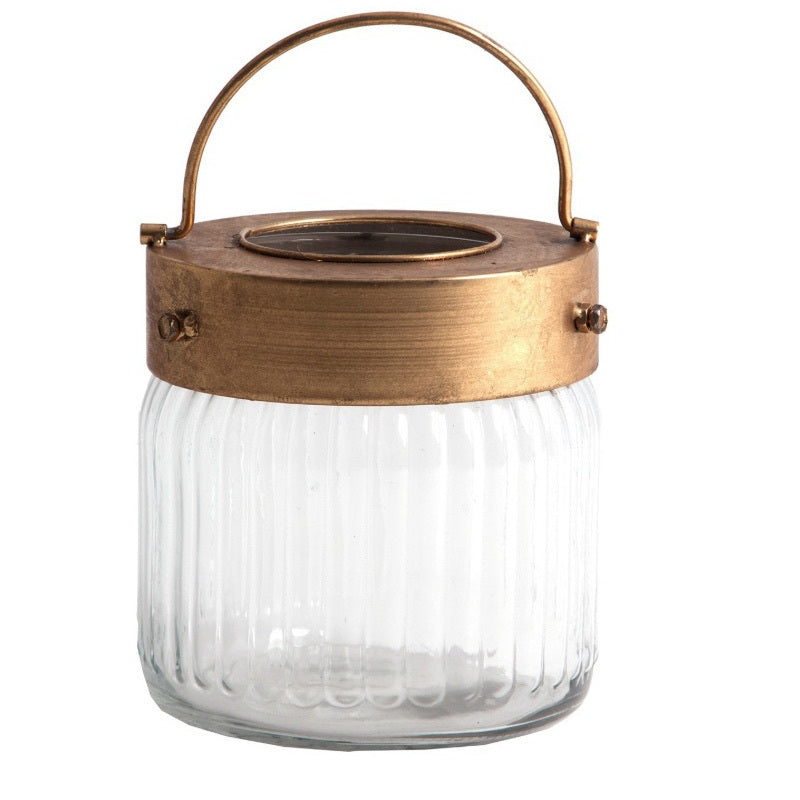 Lanterna provenzale vetro e oro