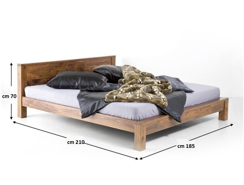 Letto etnico legno massello
