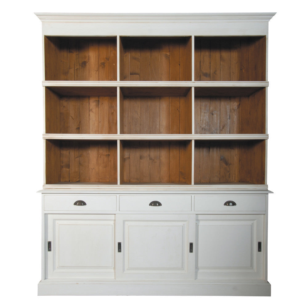 Vetrina provenzale francese bianca