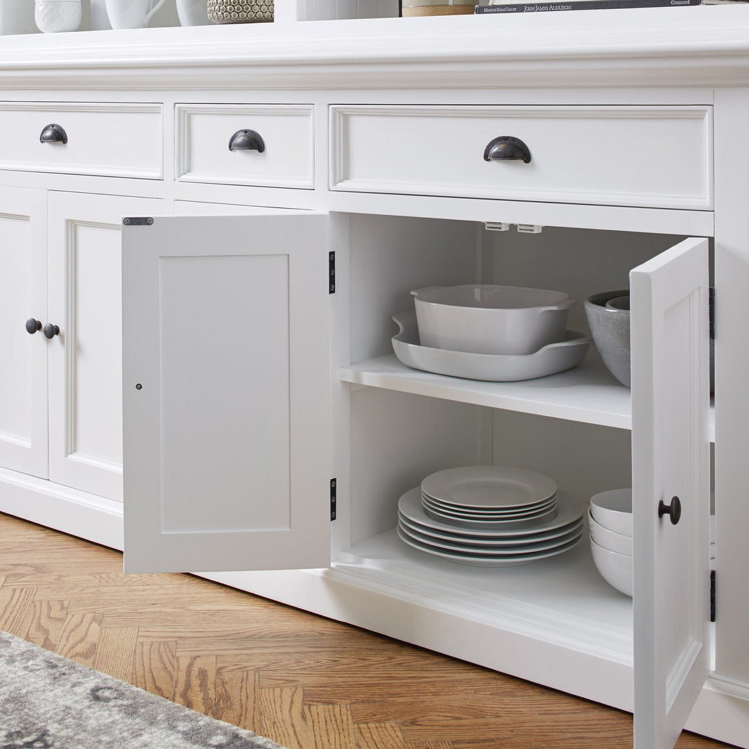 Grande libreria provenzale bianca chic