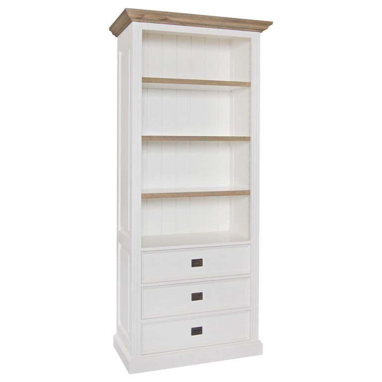 Libreria provenzale bicolore