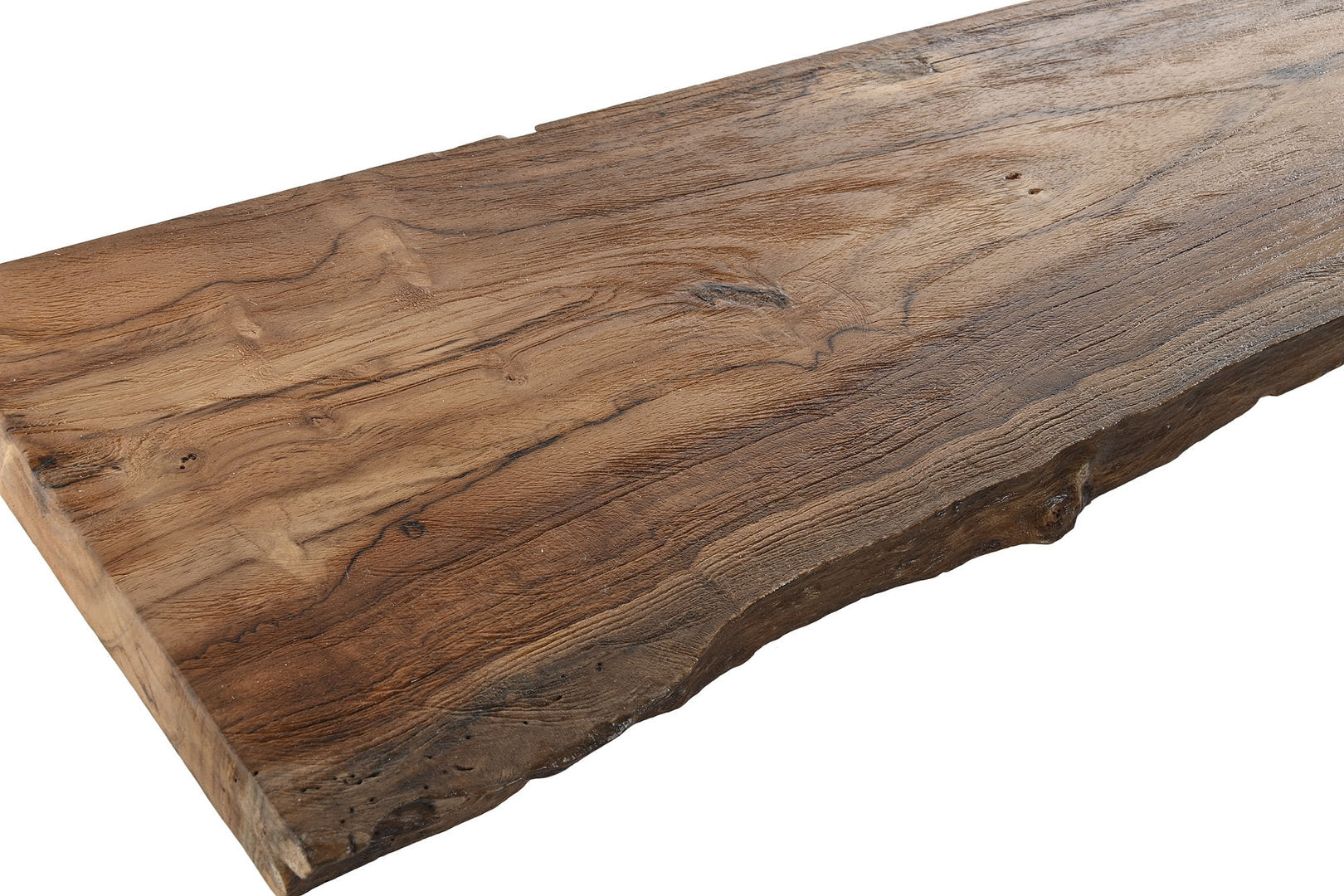 Mensola parete tronco legno teak