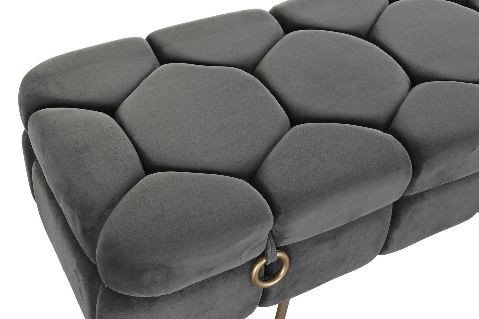 Panca piediletto vintage grigia