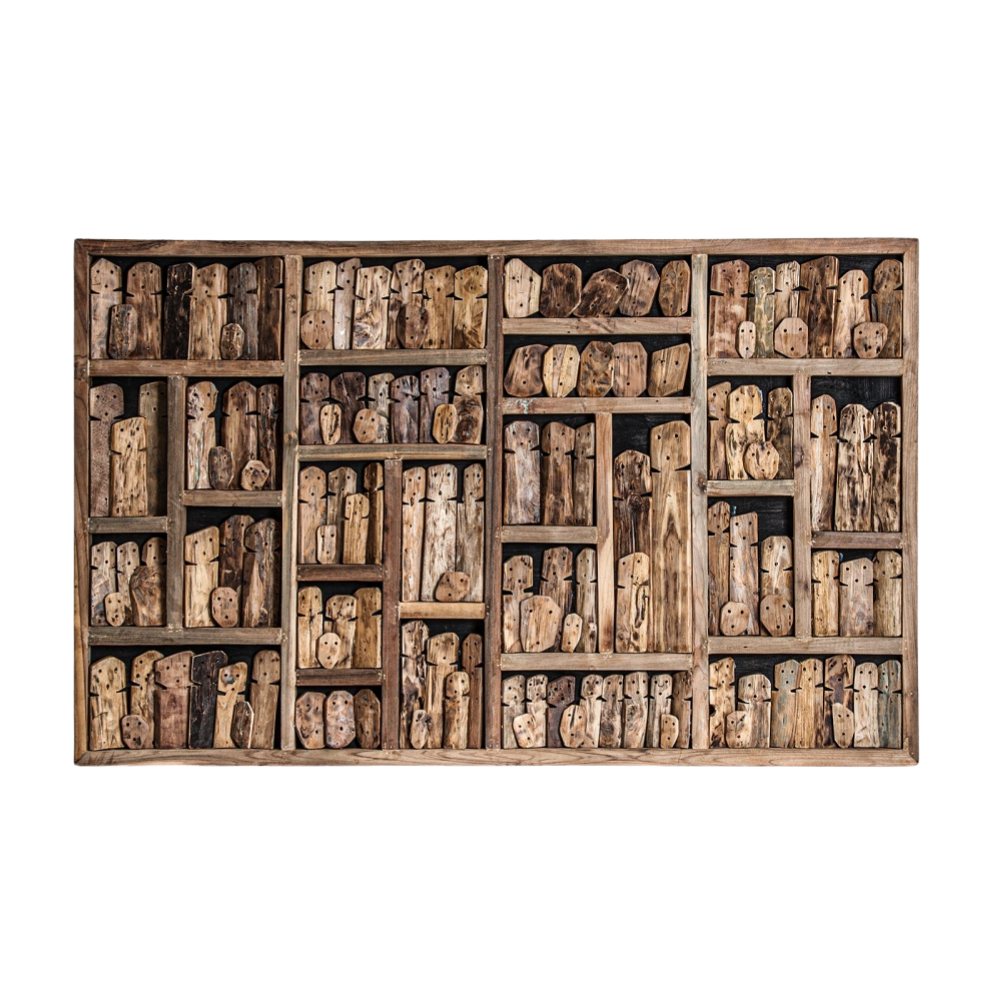 Pannello - testata letto legno tropicale