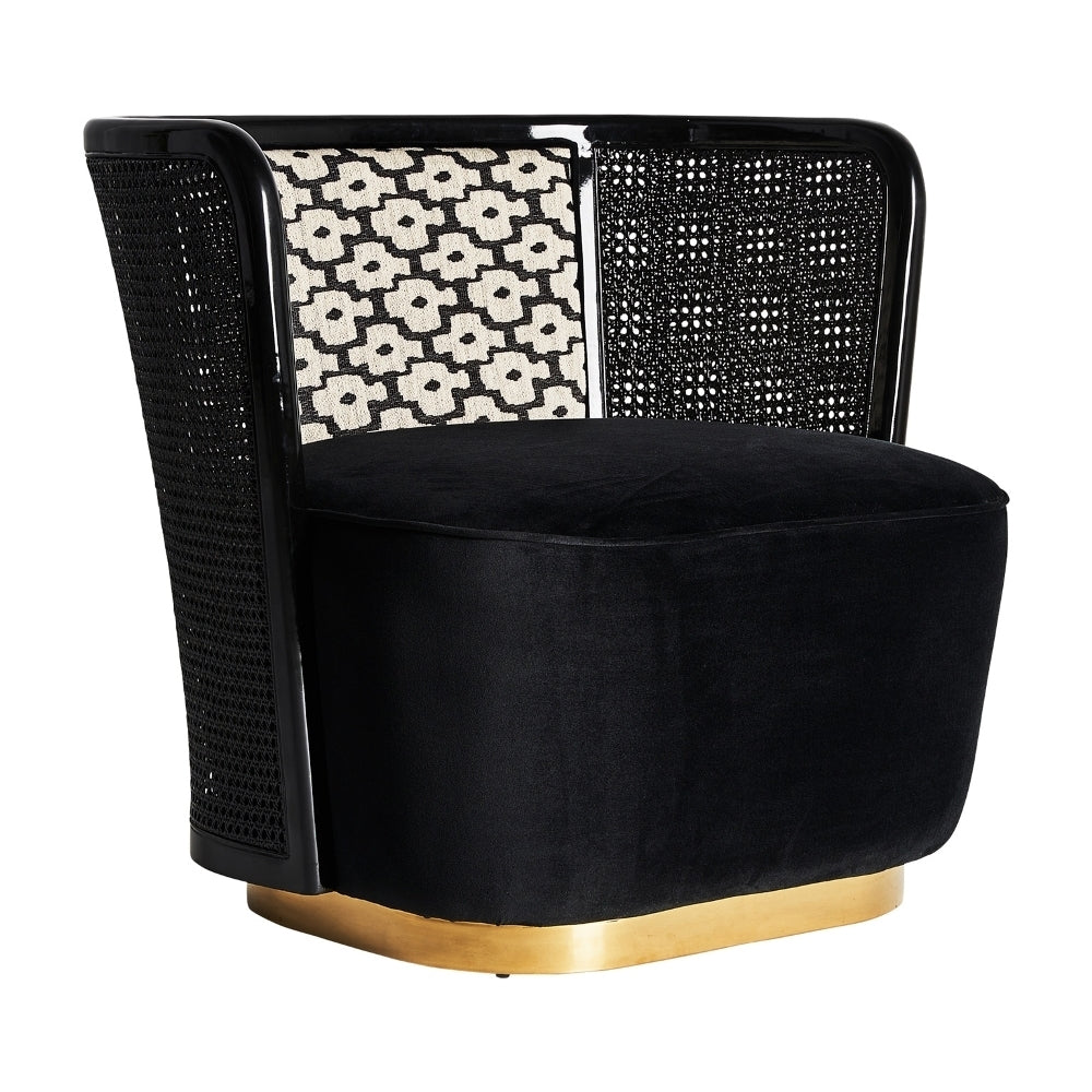 Poltrona chic design nera