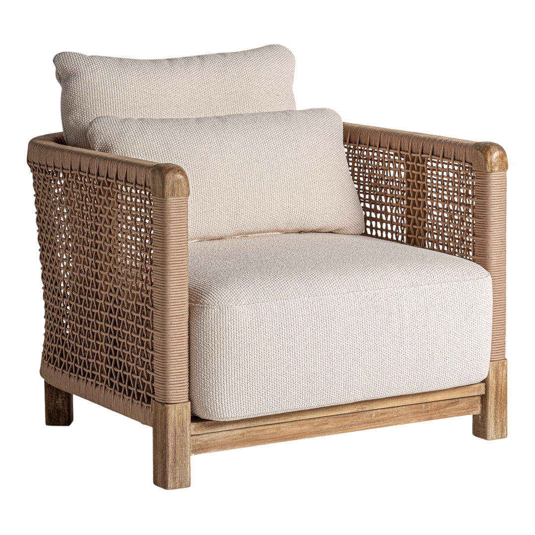 Poltrona design tropicale chic