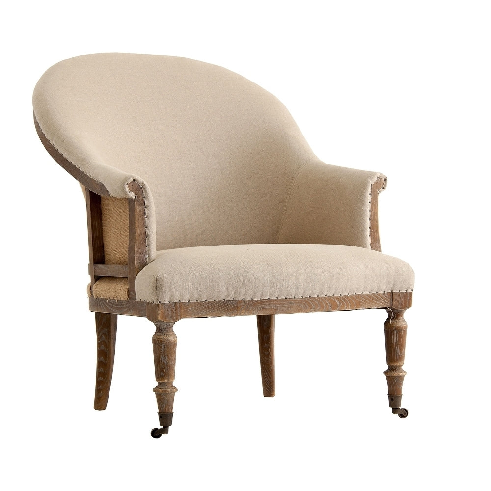 Poltrona stile classico sabbia