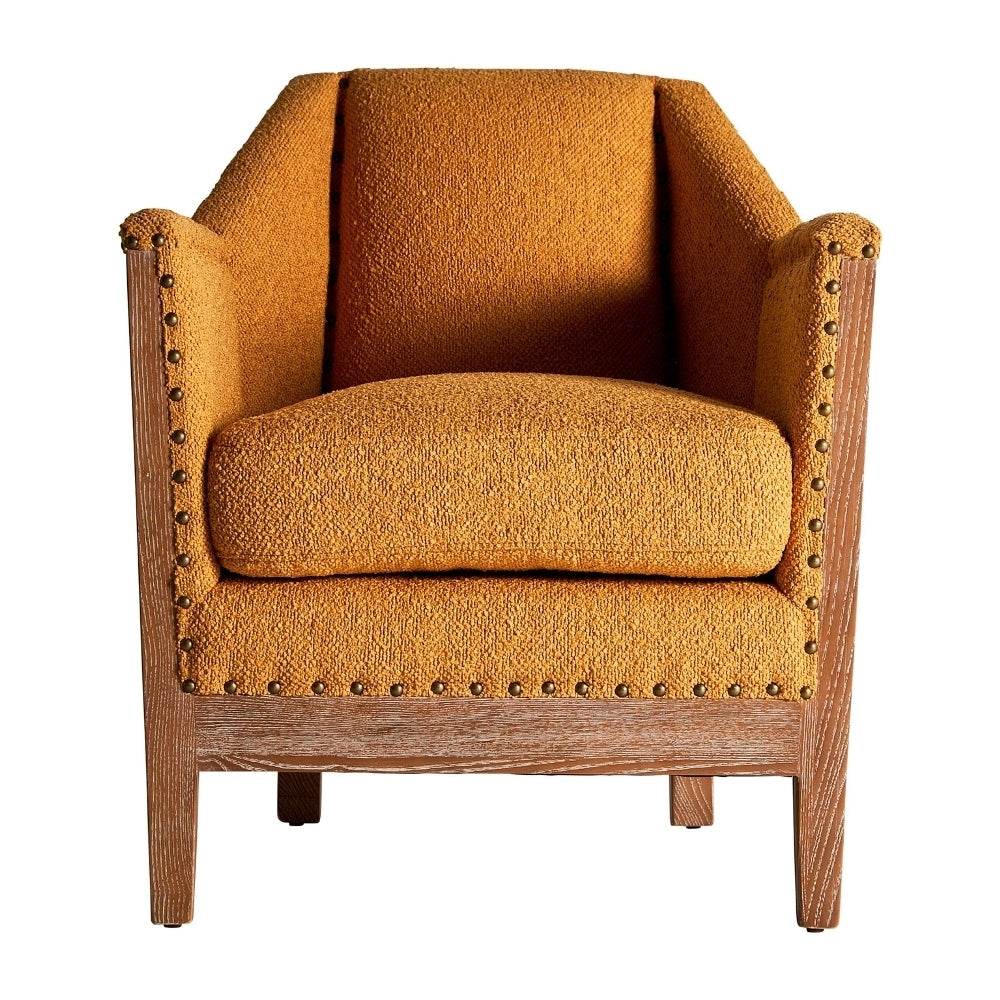 Poltrona stile coloniale ocra