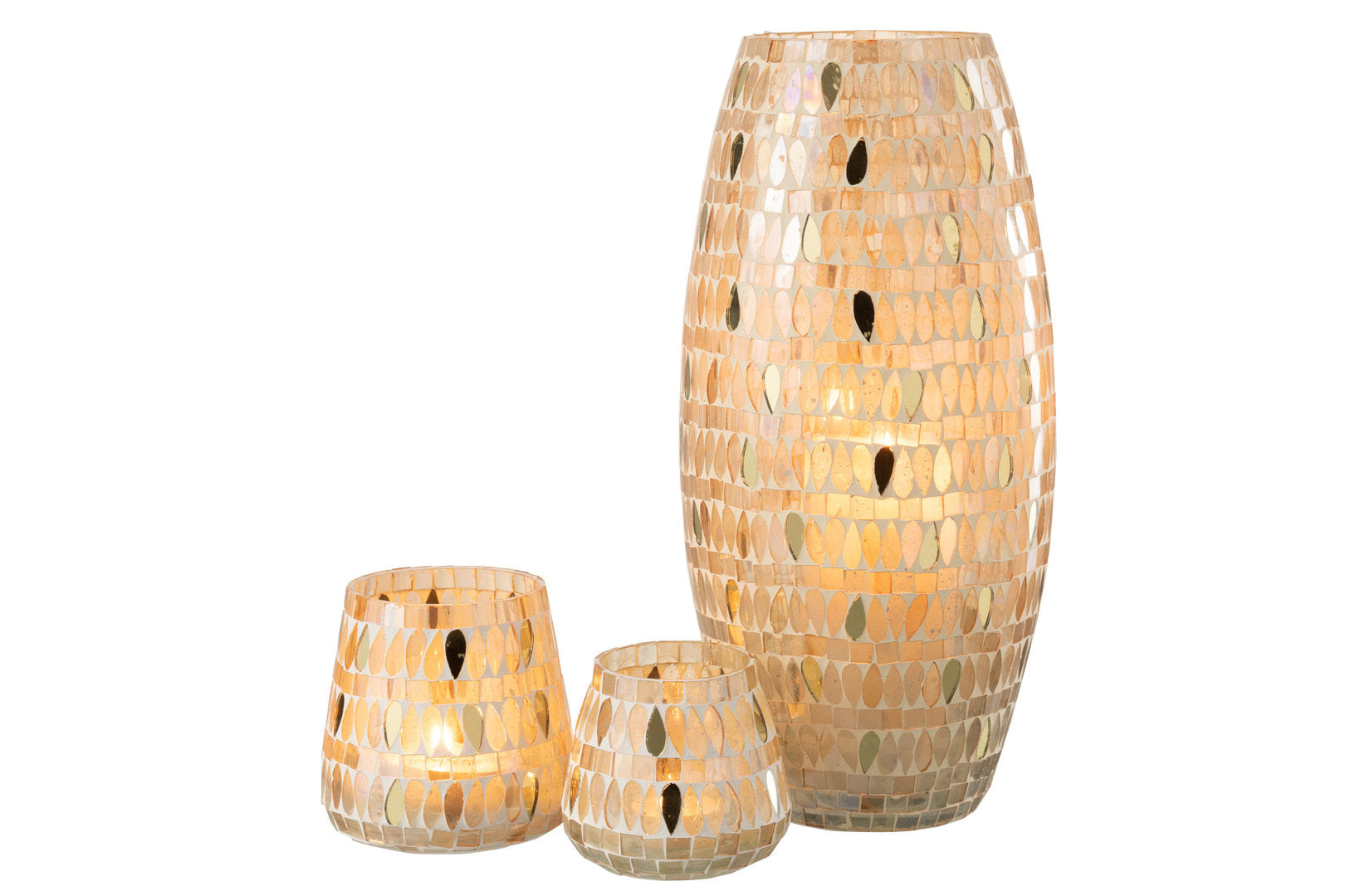 Portacandele mosaico vetro orientale