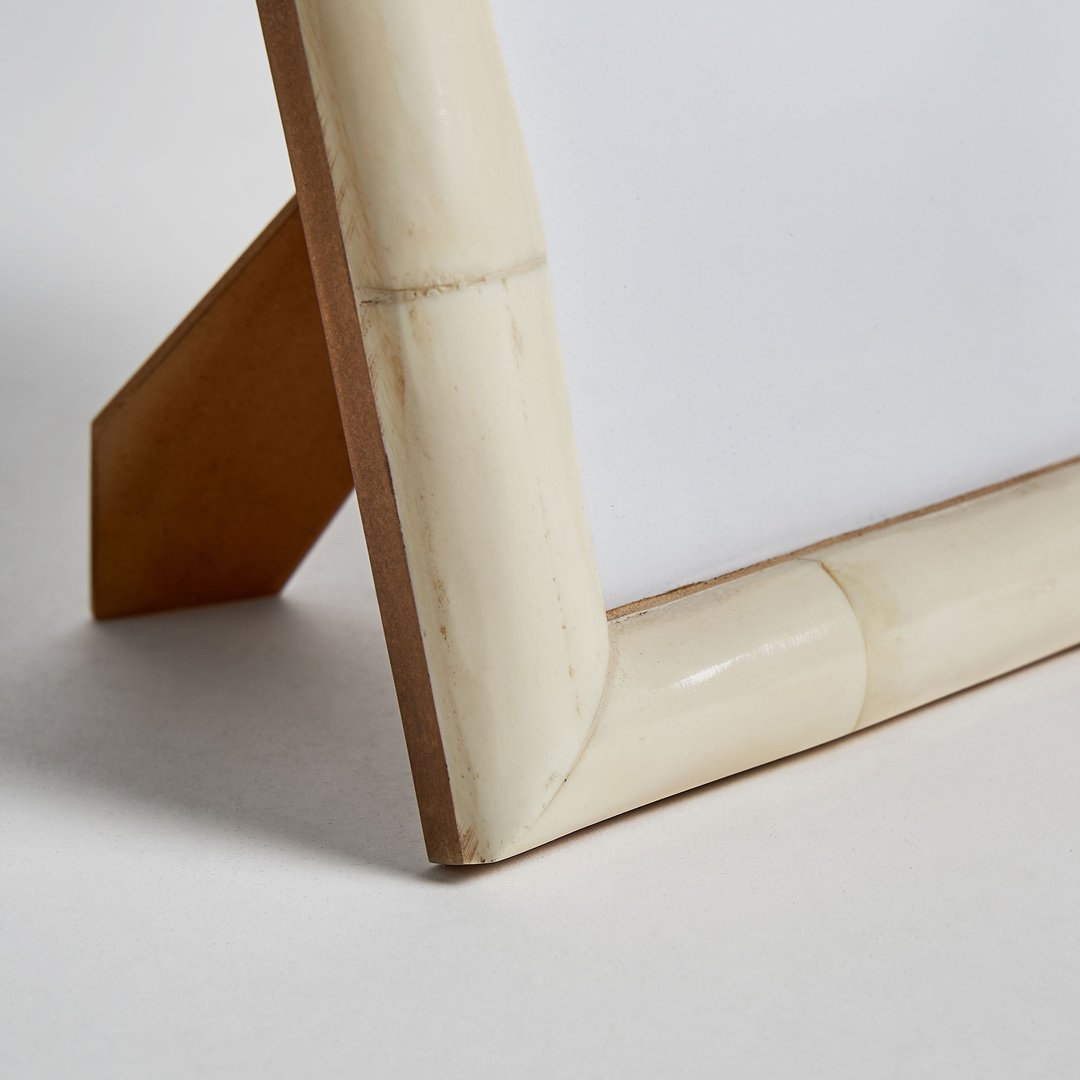 Cornice foto in osso stile Art decò