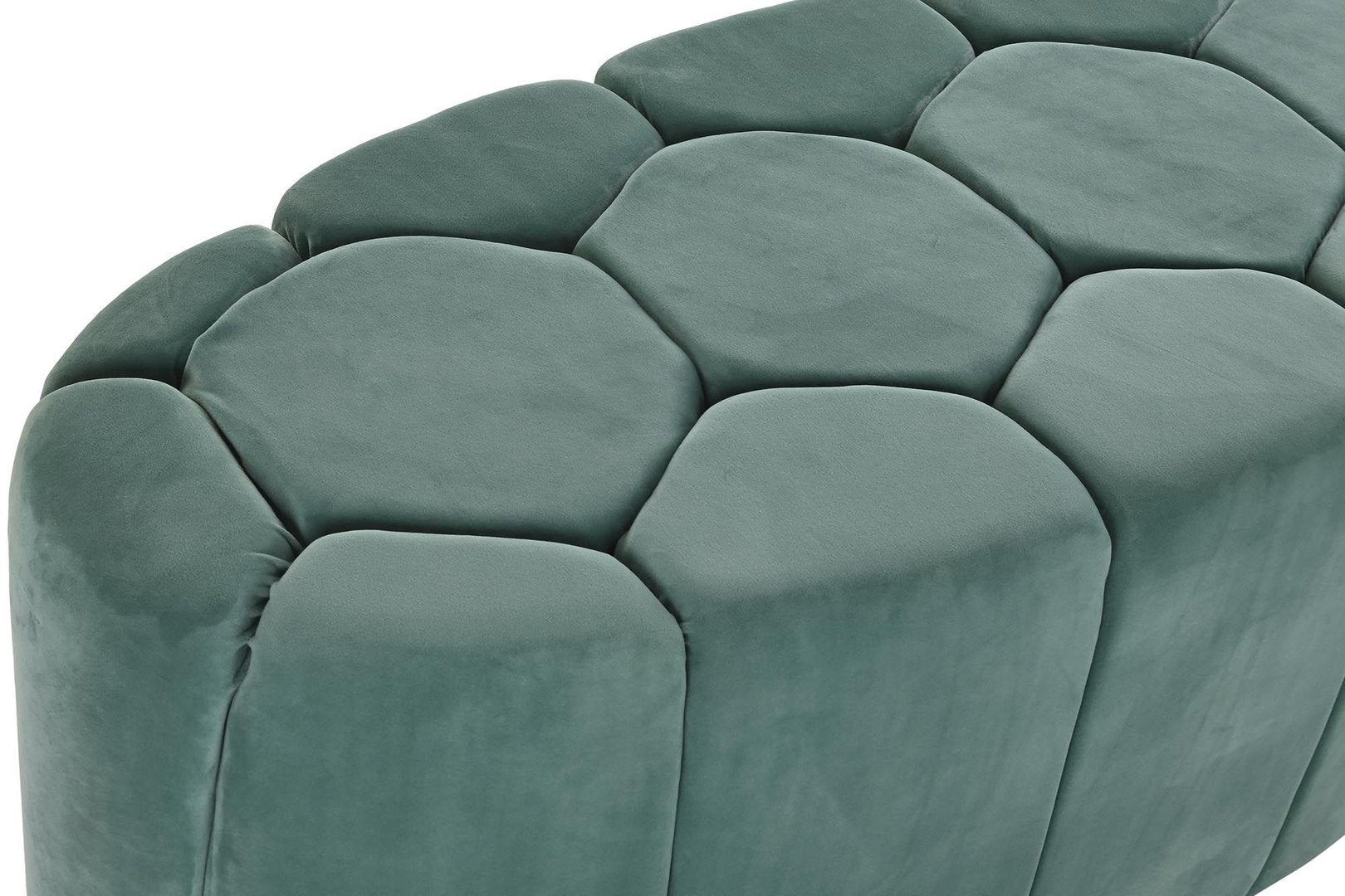 Pouff panca vintage chic verde