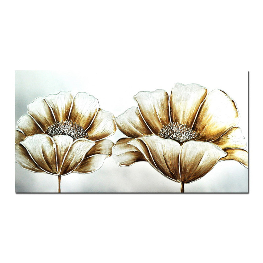 Dipinto su tela gigli dorati
