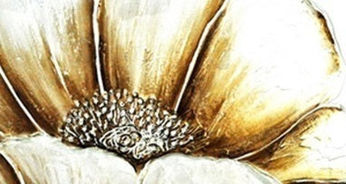 Dipinto su tela gigli dorati