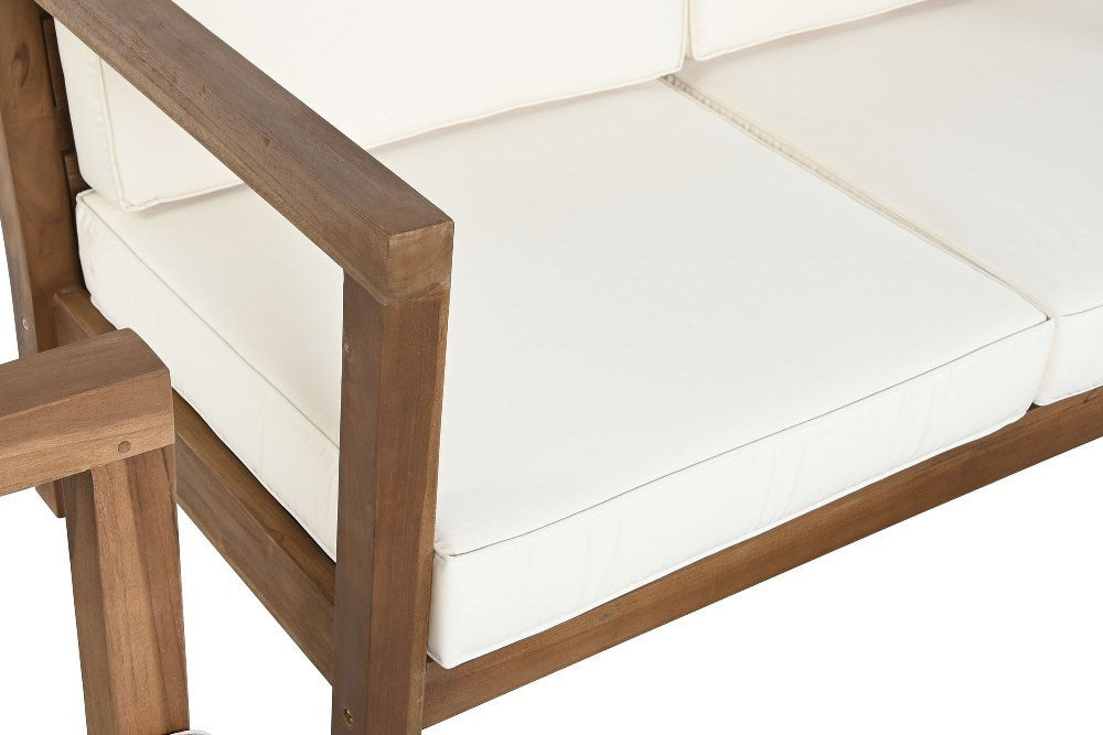 Salotto giardino in teak Set 4 pezzi