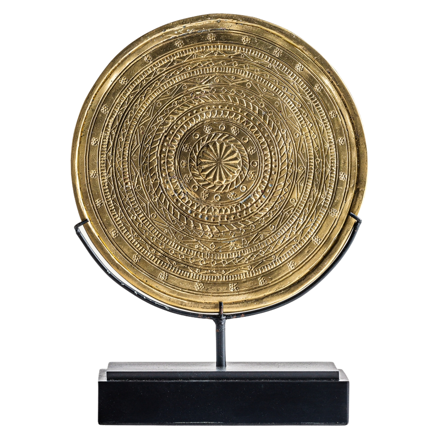 Scultura cerchio bronzo design