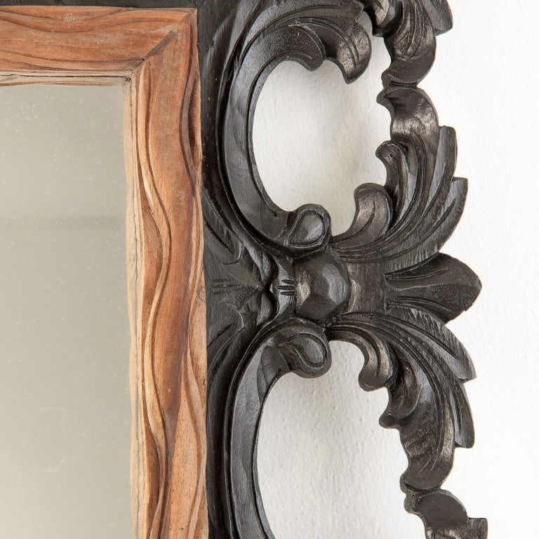 Specchio etnico cornice in ferro