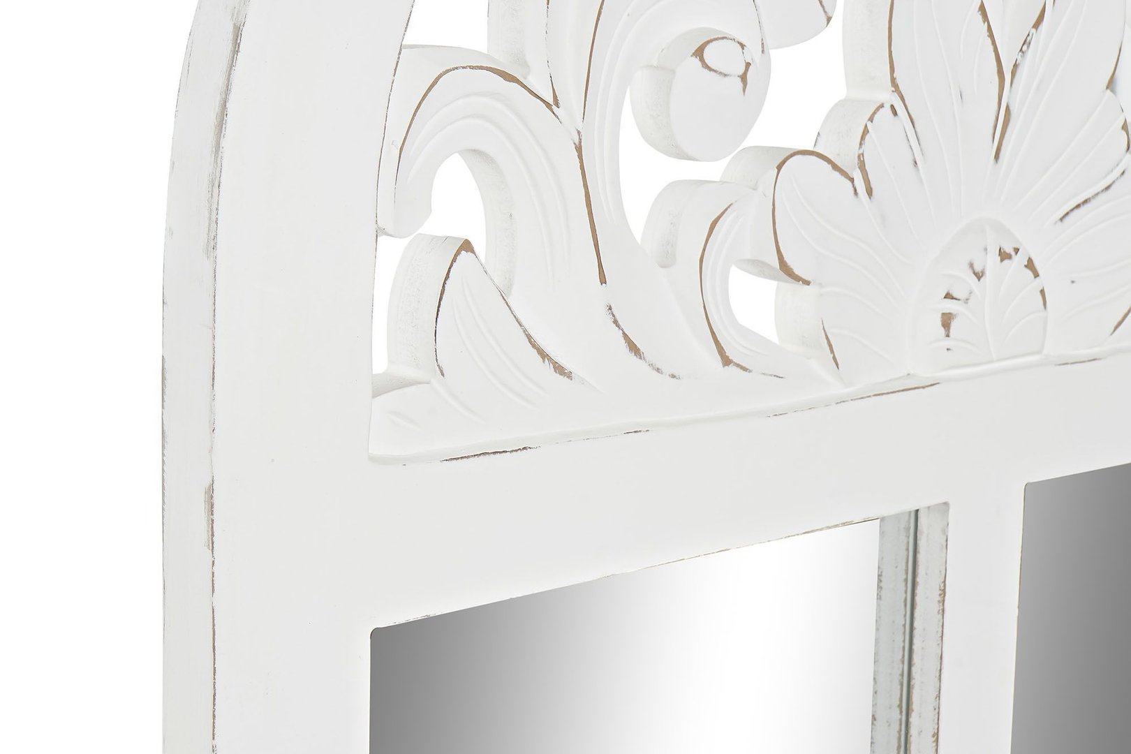 Specchio finestra bianco shabby