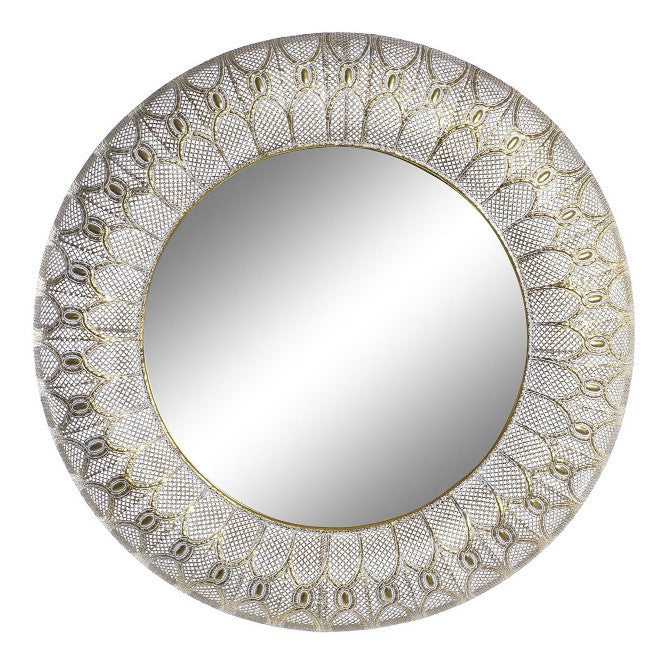 Specchio orientale metallo intarsiato