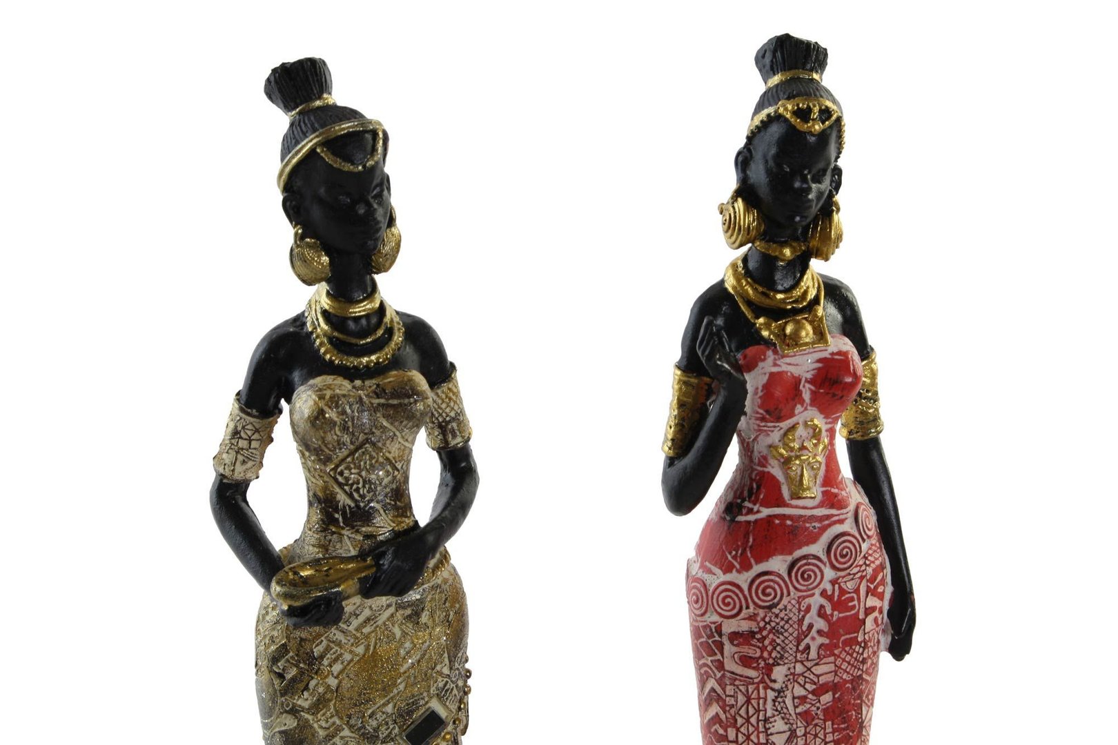 Statua donne africane H30 Set 4pz