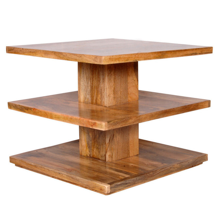 Tavolo basso 3 ripiani etnico