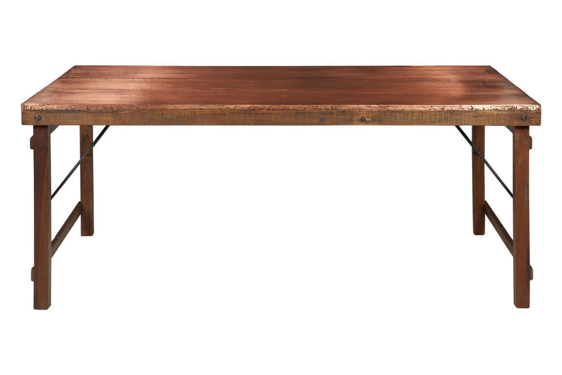 Tavolo da pranzo piano rame