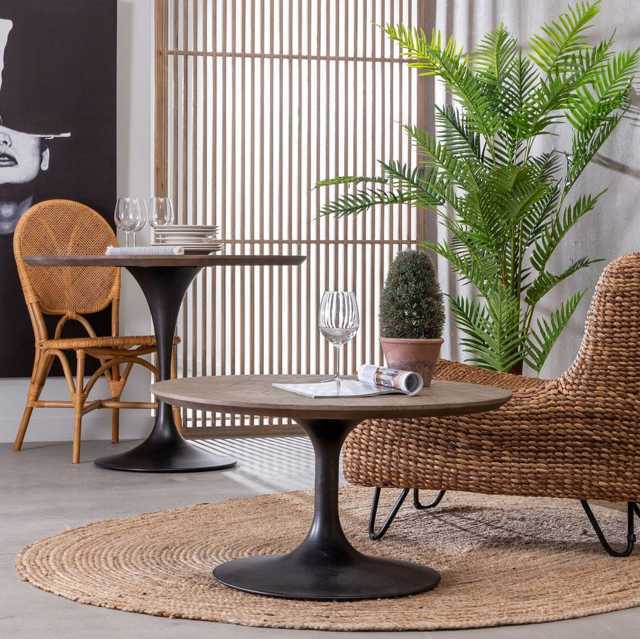 Tavolino tondo salotto vintage