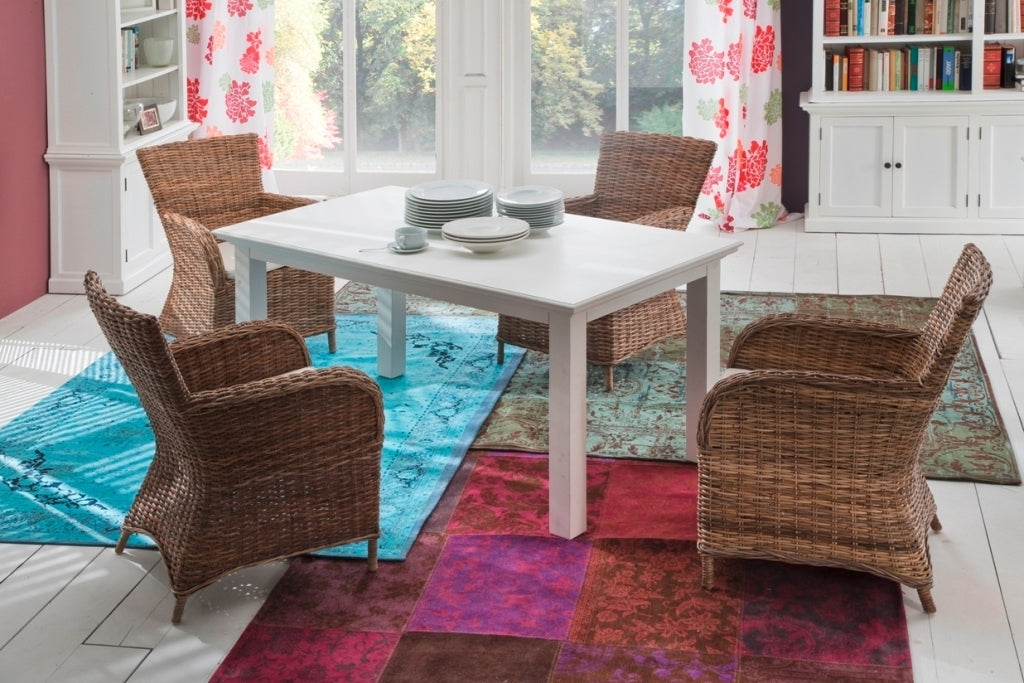 Tavolo bianco allungabile