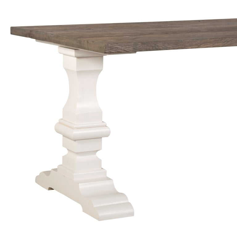 Tavolo bicolore rustico chic